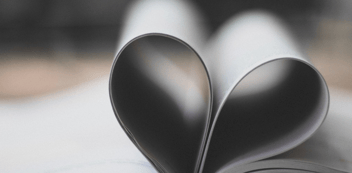 Heart on a book